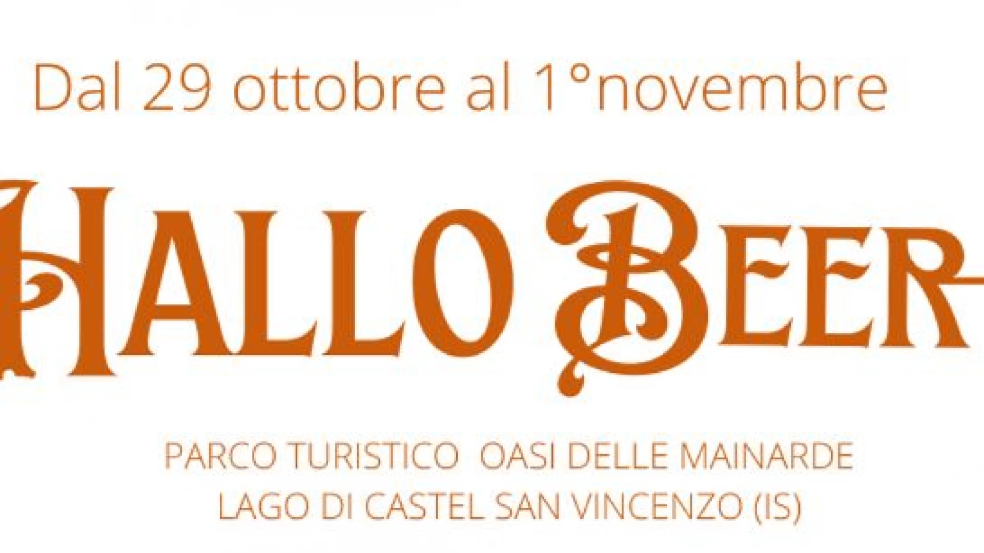“Hallobeer”, la prima festa della birra d’autunno sulle rive del lago di Castel San Vincenzo.
